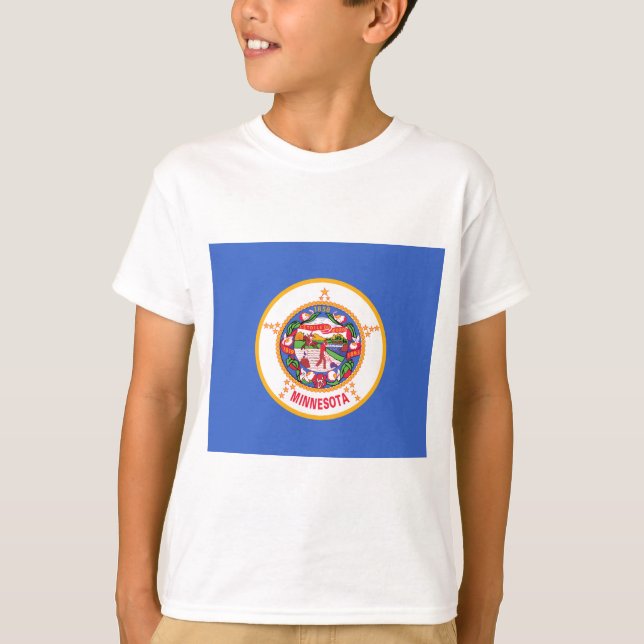 T-shirt Drapeau d'État du Minnesota (Devant)