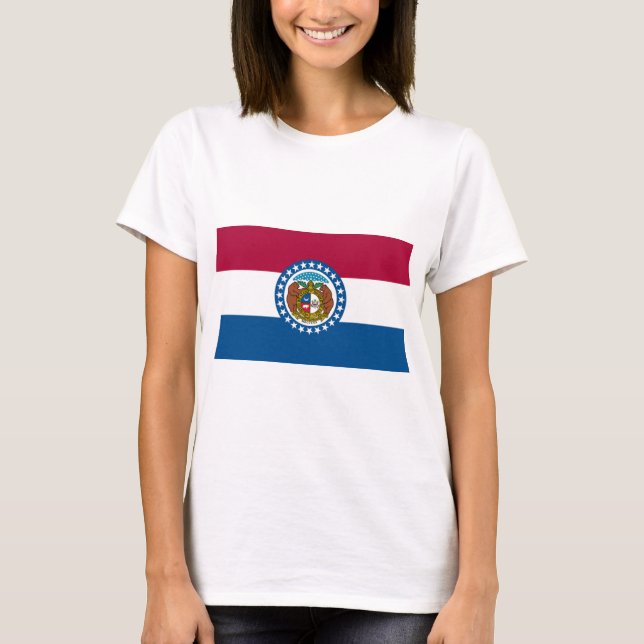 T-shirt Drapeau d'État du Missouri (Devant)
