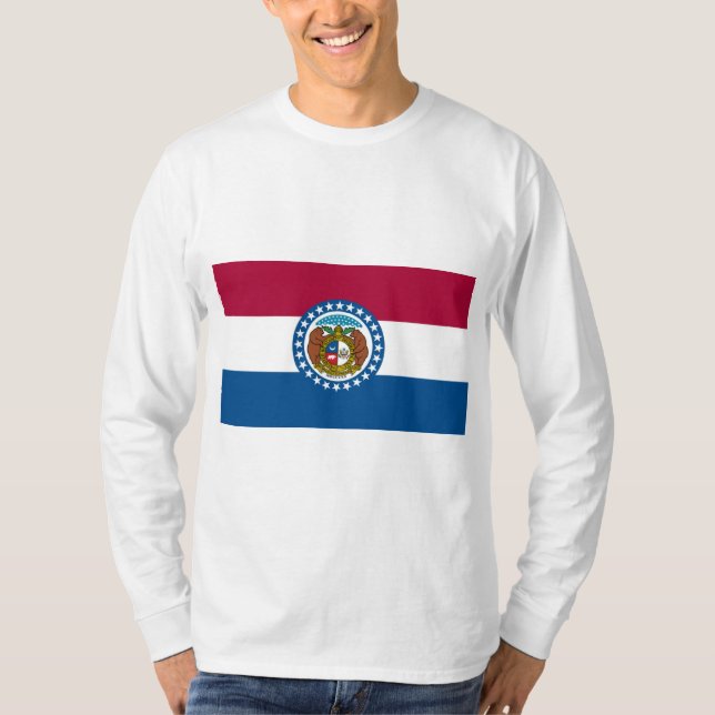 T-shirt Drapeau d'État du Missouri (Devant)