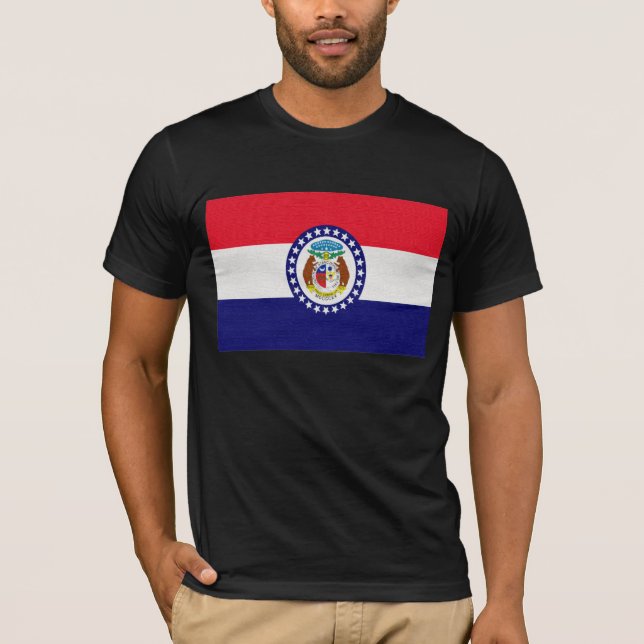 T-shirt Drapeau d'état du Missouri (Devant)