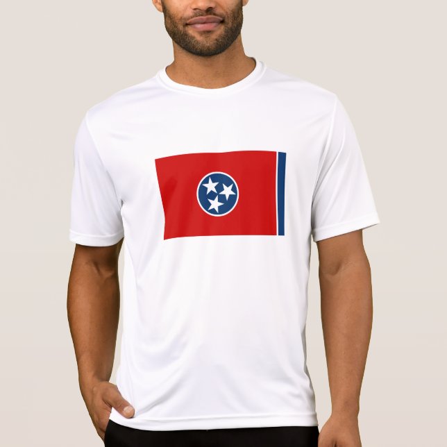 T-shirt Drapeau d'état du Tennessee (Devant)