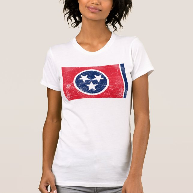 T-shirt Drapeau d'état du Tennessee (Devant)