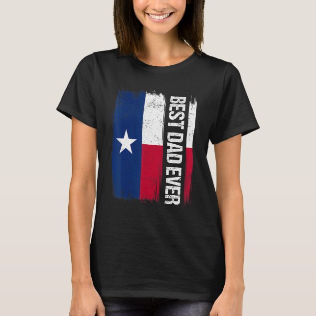 T-shirt Drapeau d'état du Texas Mens Pride (Devant)
