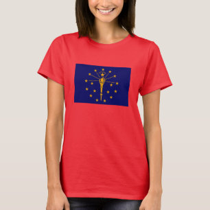 T-shirt Drapeau d'état Indiana