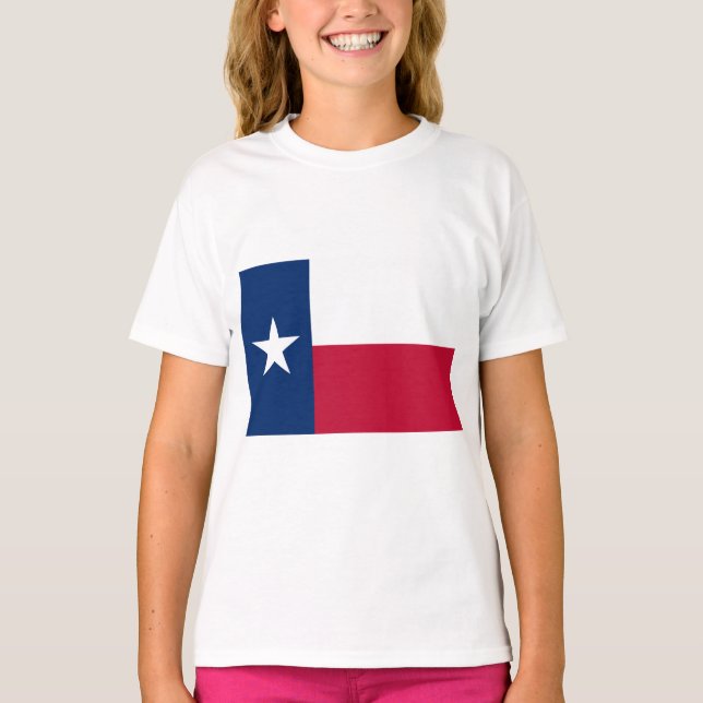 T-shirt Drapeau d'État texan (Texas) (Devant)
