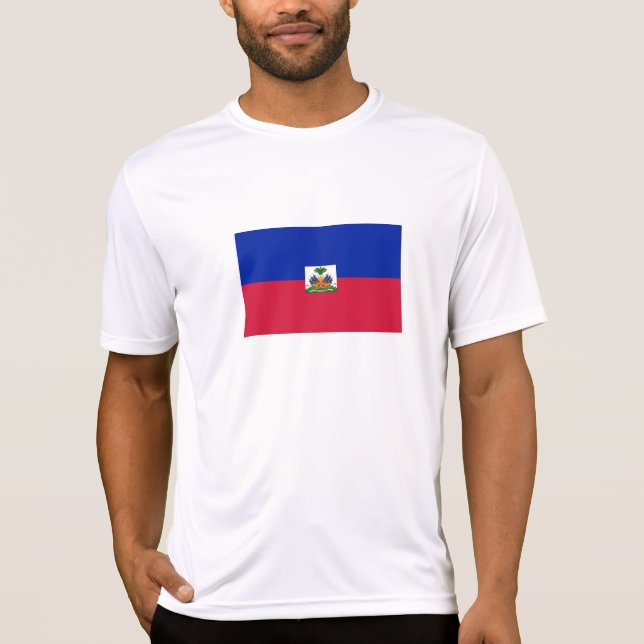 T-shirt Drapeau d'Haïti (Devant)
