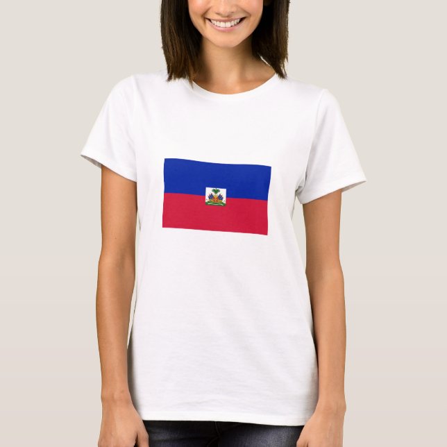 T-shirt Drapeau d'Haïti (Devant)