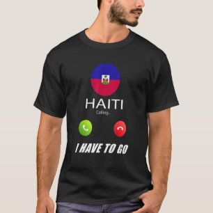 T-shirt Drapeau d'Haïti Souvenir Haïti Appelle Appelle