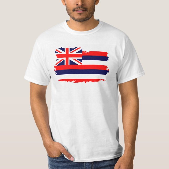 T-shirt Drapeau d'HAWAÏ (Devant)