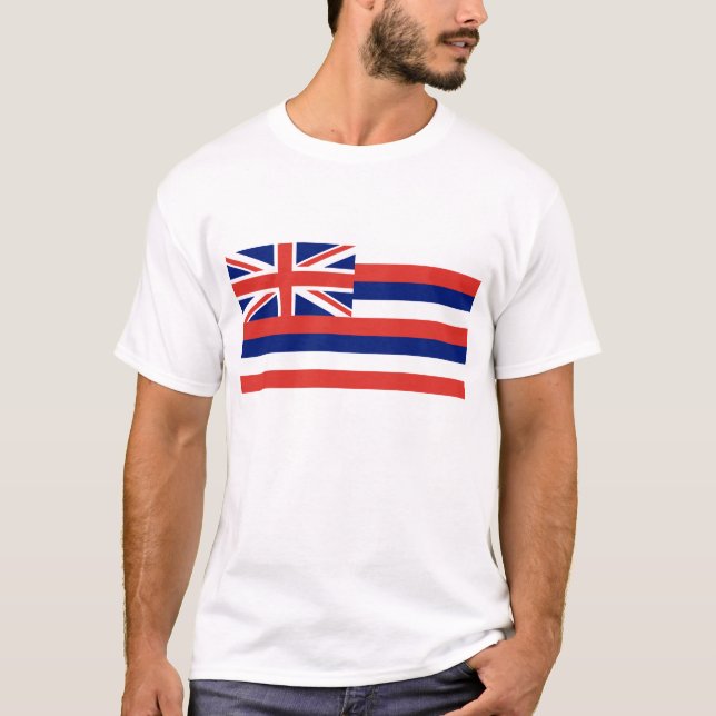 T-shirt Drapeau d'Hawaii (Devant)