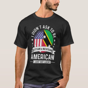 T-shirt Drapeau d'Humour du patriote américain Kittian Nev