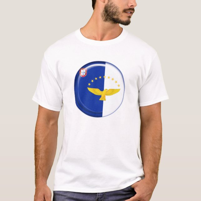 T-shirt Drapeau d'îles des Açores (Devant)