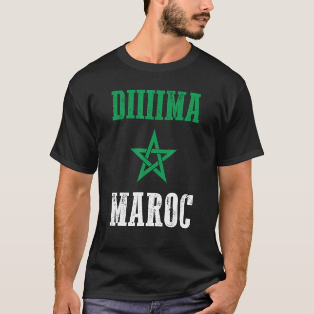 T-shirt Drapeau Dima Maroc Maroc Pride (Devant)