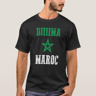 T-shirt Drapeau Dima Maroc Maroc Pride