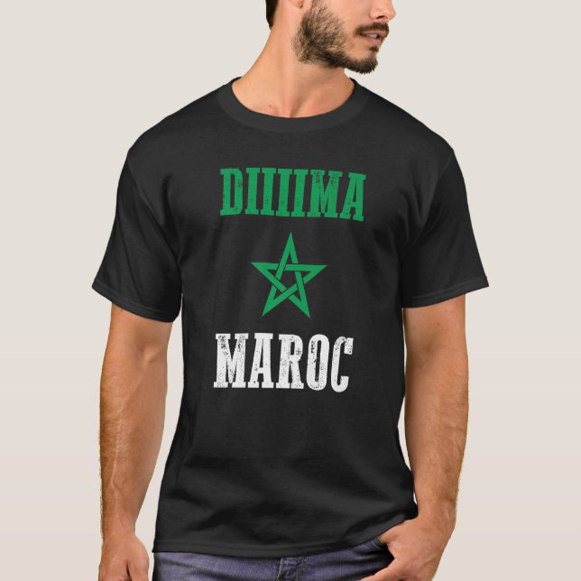 T-shirt Drapeau Dima Maroc Maroc Pride (Devant)