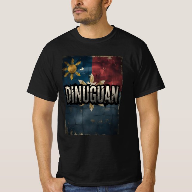 T-Shirt Drapeau Dinuguan Fierté Pinoy - Philippin (Devant)