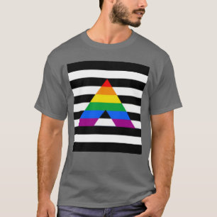 T-shirt Drapeau direct allié Drapeau LGBT Gay Supporter