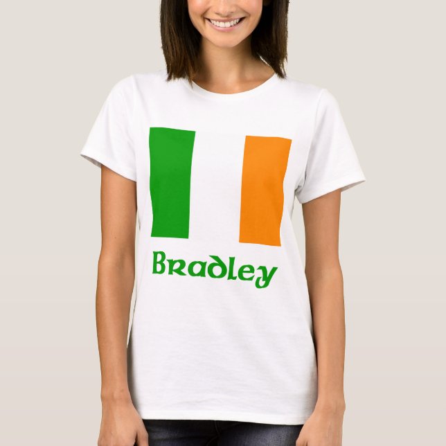 T-shirt Drapeau d'Irlandais de Bradley (Devant)