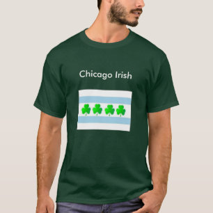 T-shirt Drapeau d'Irlandais de Chicago