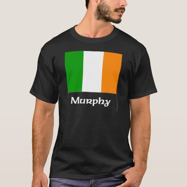 T-shirt Drapeau d'Irlandais de Murphy (Devant)