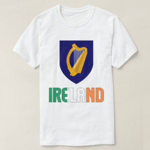 T-shirt Drapeau d'Irlande et armoiries
