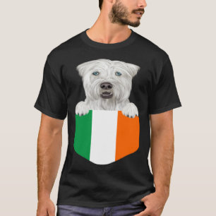 T-shirt Drapeau d'Irlande Wheaten Terrier à poil soyeux en