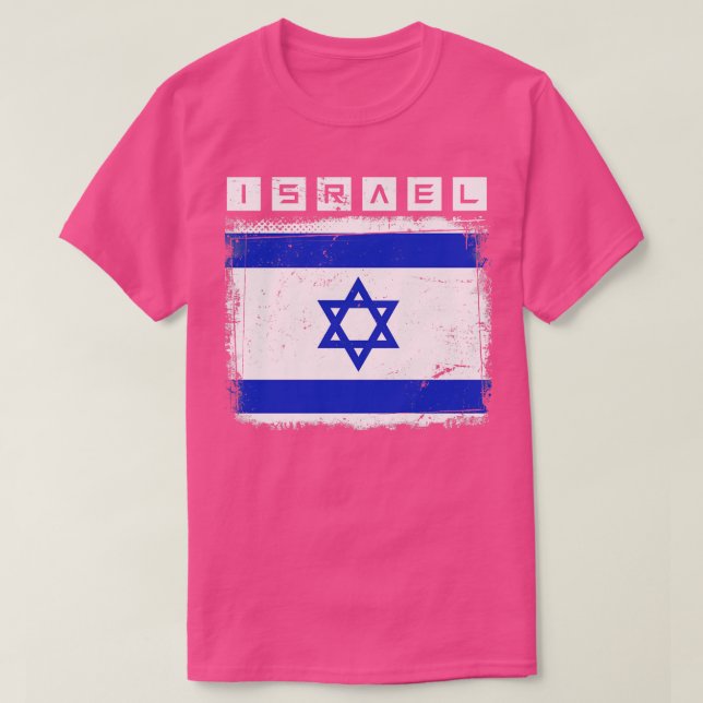 T-shirt Drapeau D'Israël (Design devant)