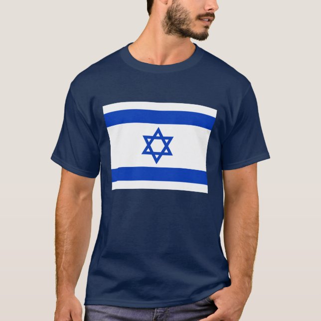 T-shirt Drapeau d'Israël (Devant)
