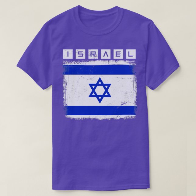 T-shirt Drapeau D'Israël (Design devant)