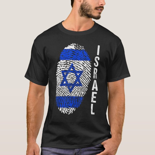 T-shirt Drapeau d'Israël (Devant)