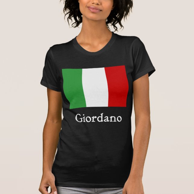 T-shirt Drapeau d'Italien de Giordano (Devant)