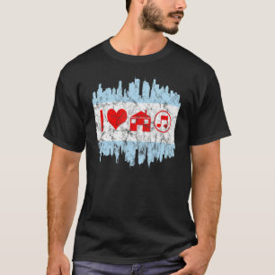 T-shirt Drapeau Dj de Chicago House Music
