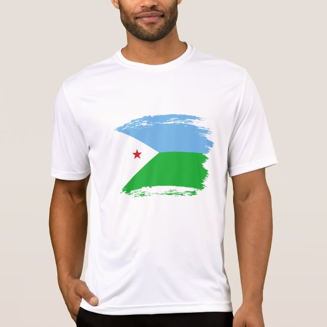 T-shirt Drapeau Djibouti (Devant)