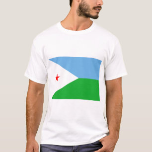 T-shirt drapeau djiboutien