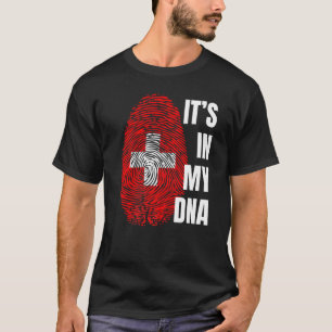 T-shirt Drapeau Dna Empreinte Suisse