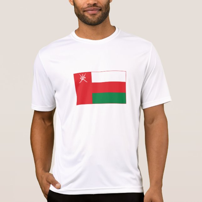 T-shirt Drapeau d'Oman (Devant)