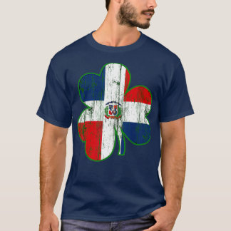 T-shirt Drapeau dominicain Jour de la Saint Patrick Shamro