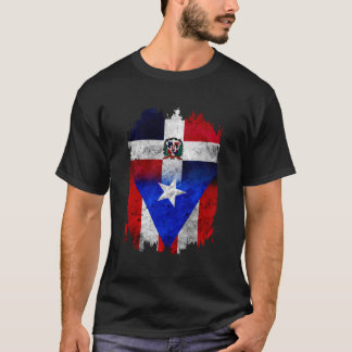 T-shirt Drapeau Dominicaine Dominicaine Et Portoricaine Do