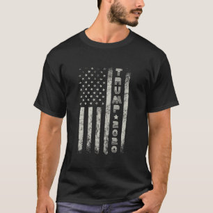 T-shirt Drapeau Donald Trump Amérique Vintage États-Unis