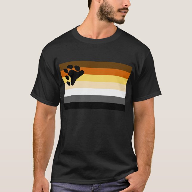 T-shirt Drapeau d'ours et de gay pride de la Communauté (Devant)