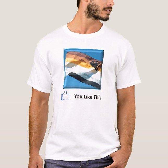 T-shirt Drapeau d'ours vous aimez ceci (Devant)