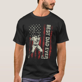 T-shirt Drapeau Drapeau Meilleur Papa Drapeau Meilleur Pap