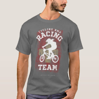 T-shirt Drapeau Drapeau Vélo Suisse Femme BMX Ra