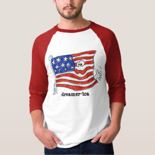T-shirt Drapeau Dreamer-ica