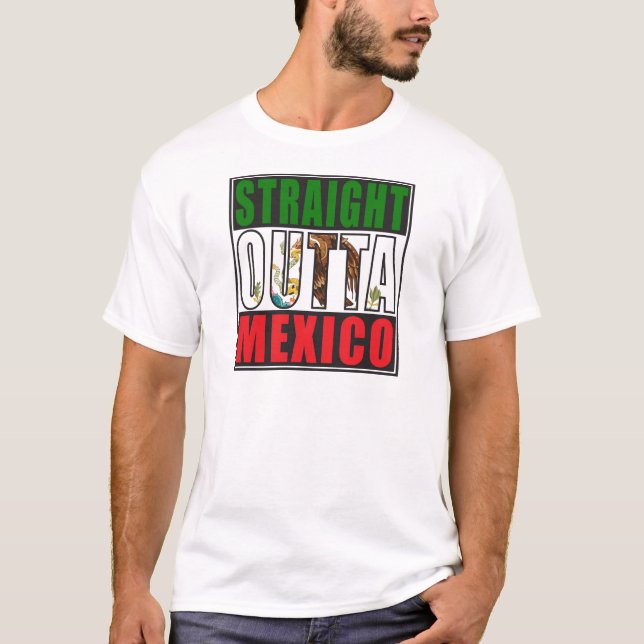 T-shirt Drapeau droit d'Outta Mexique (Devant)