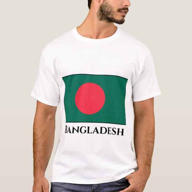 T-shirt Drapeau du Bangladesh (Devant)