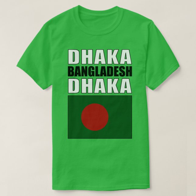 T-shirt Drapeau du Bangladesh (Design devant)