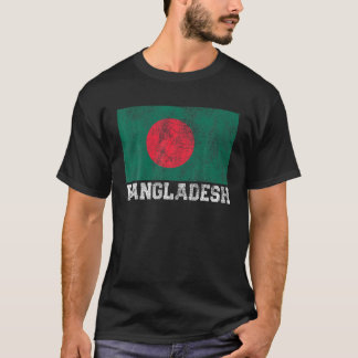 T-shirt Drapeau du Bangladesh Fierté Racines Pays Famille