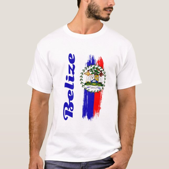 T-shirt Drapeau du Belize (Devant)