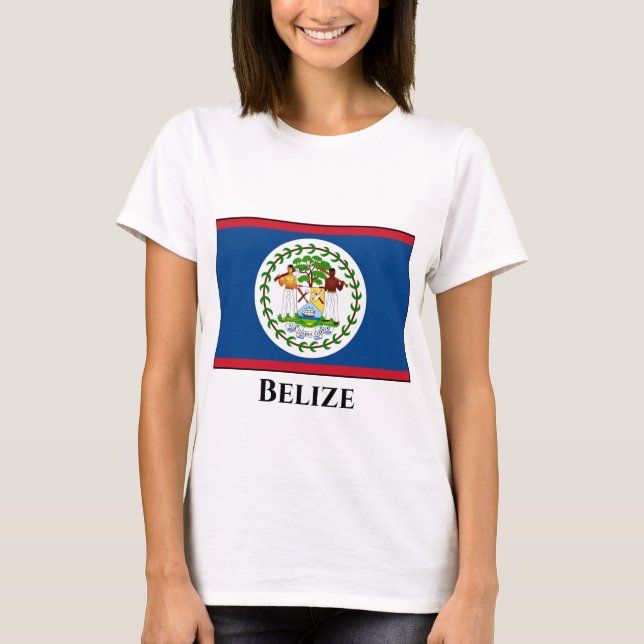 T-shirt Drapeau du Belize (Devant)